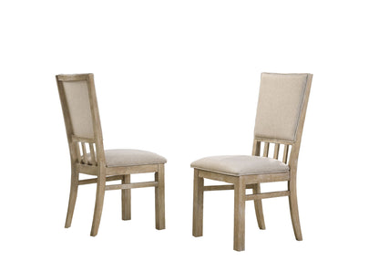 Brutus - Wide Dining Chair (Set of 2) - Reclaimed Wheat