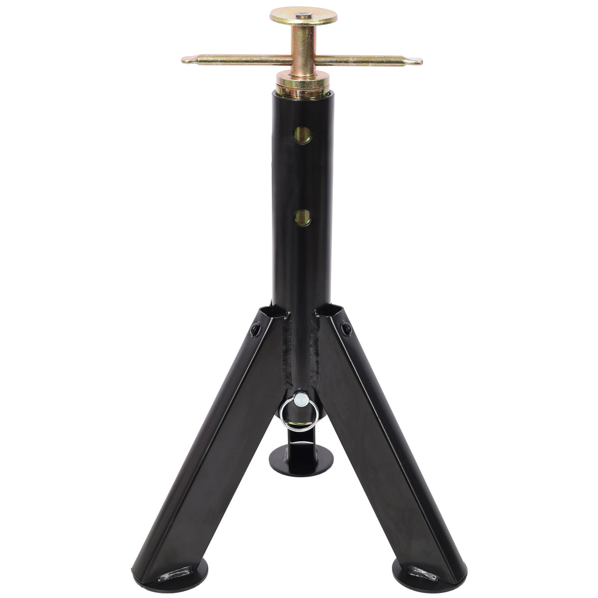 RV Adjustable Telescoping Stabilizer Jack Stand Supports Stabilizer, 16" To 30" (Set of 2) - Black