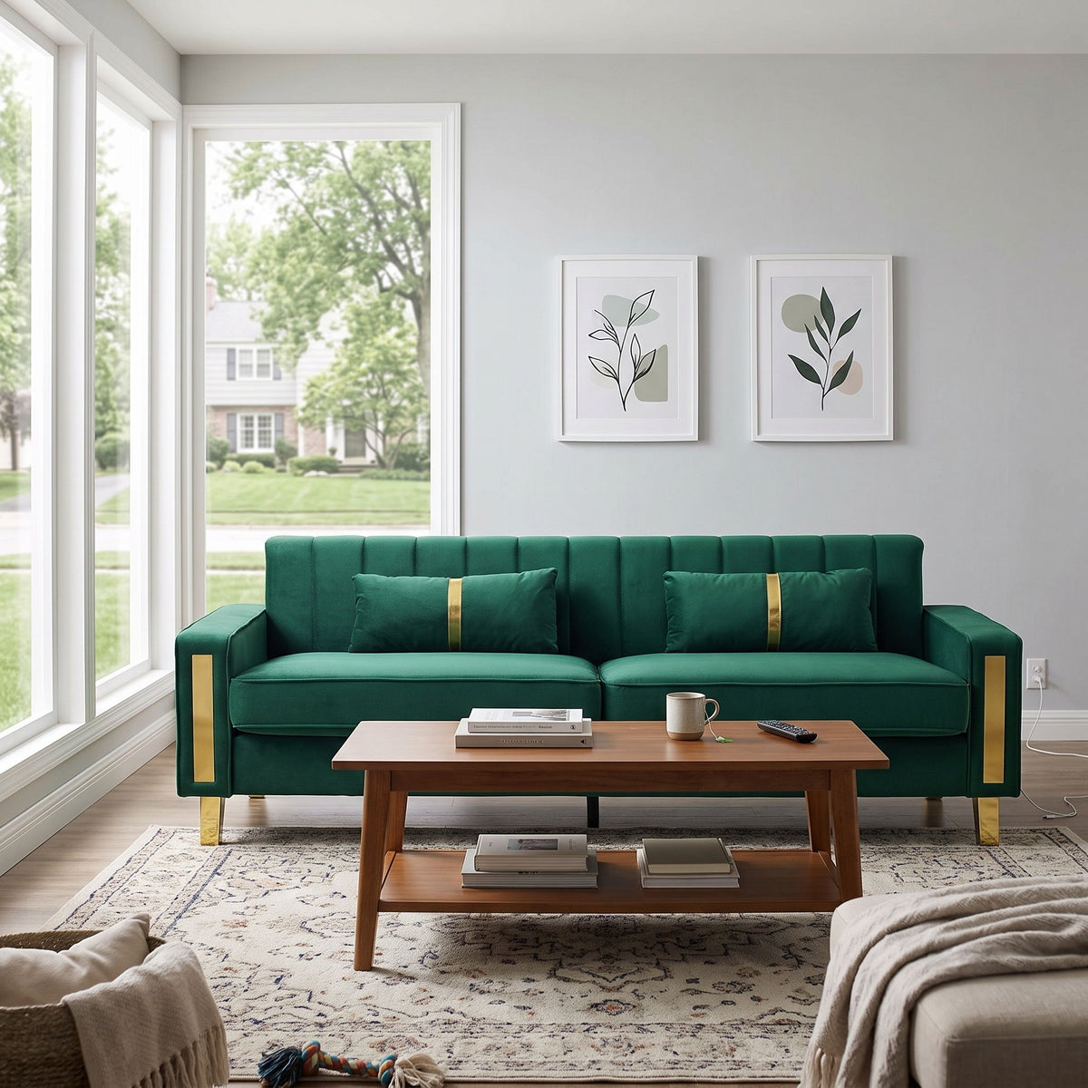 Luxurious Sofa With Accents
