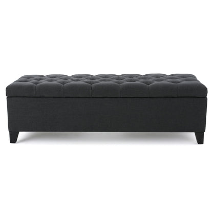 Glouster - Contemporary Storage Ottoman With Button Tufted Design