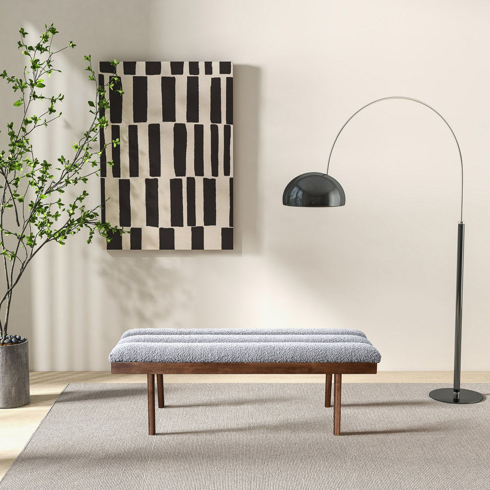 Warren - Bench - Brown / Light Gray