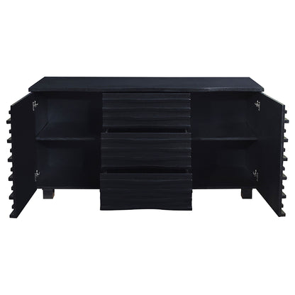 Monette - 3 Drawer Server Sideboard - Black