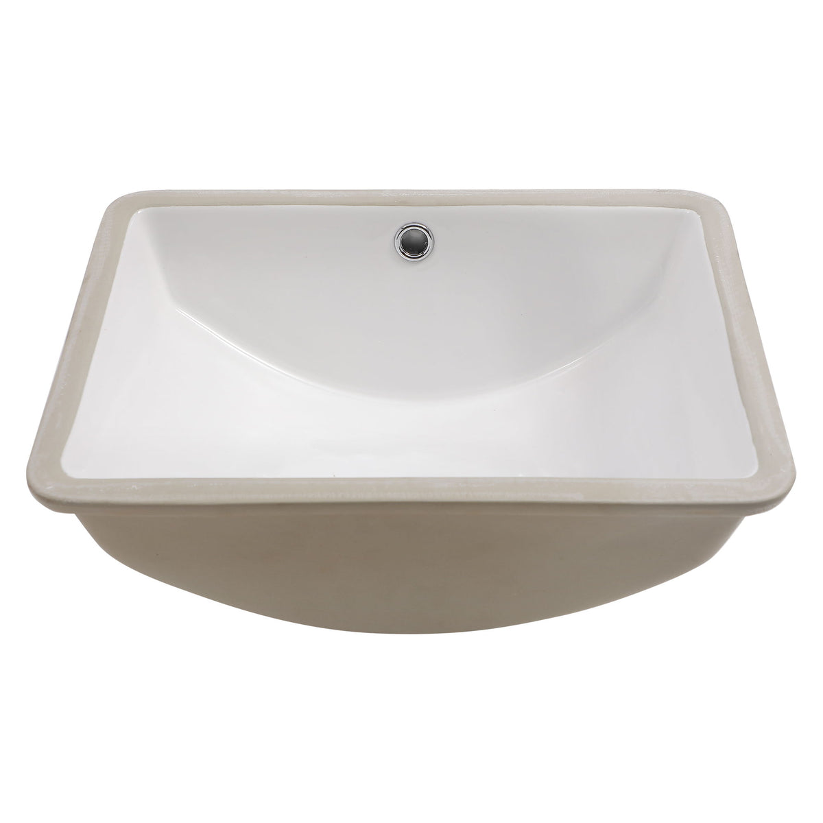 Modern Ceramic Undermount Bathroom Sink With Overflow, High Quality