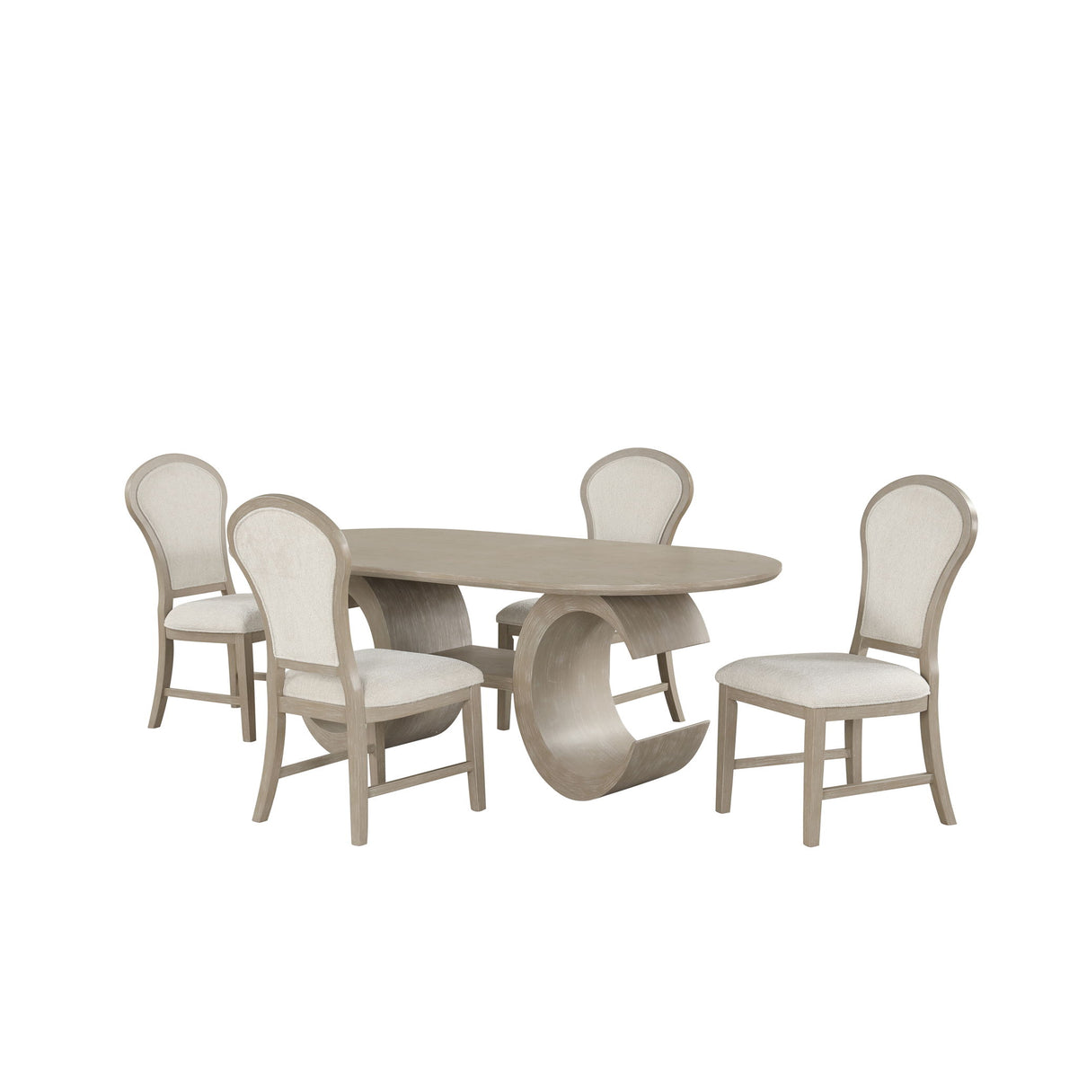 Gwendolyn - Oval Dining Table Set