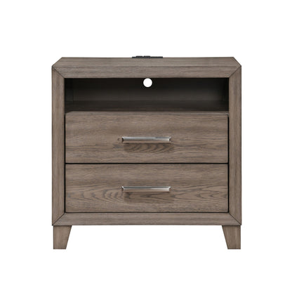 Harrisburg - 2 Drawer Nightstand - Walnut