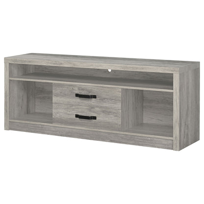 Bergeron - 2 Drawer TV Stand - Driftwood
