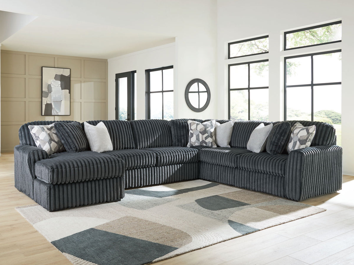 Midnight-Madness - 4 Piece Sectional