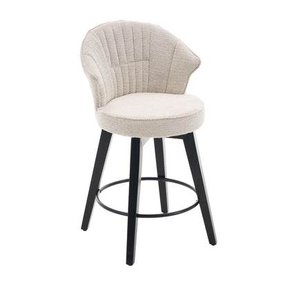 Wing Back Swivel Bar Stools (Set of 2)