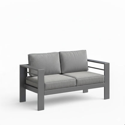 All-Weather Patio Loveseat With Thick Cushions