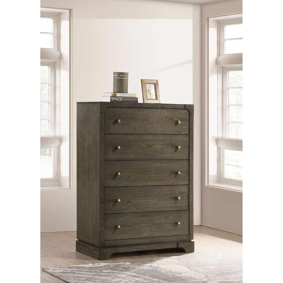 Harbington - 5 Drawer Chest - Chocolate