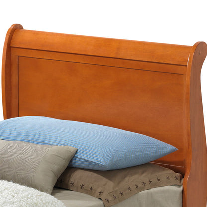 Louis Phillipe - Panel Sleigh Bed