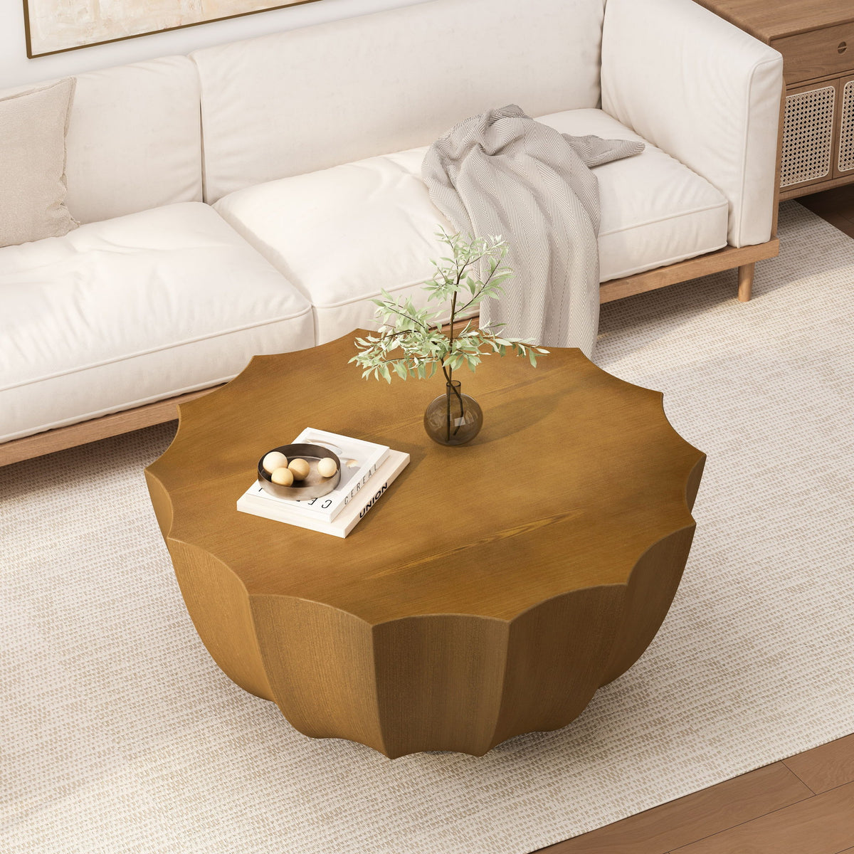Modern Round Coffee Table For Indoor / Outdoor