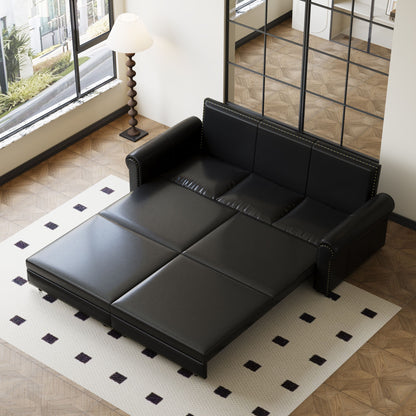 Chesterfield Sofa & Pull Out Bed