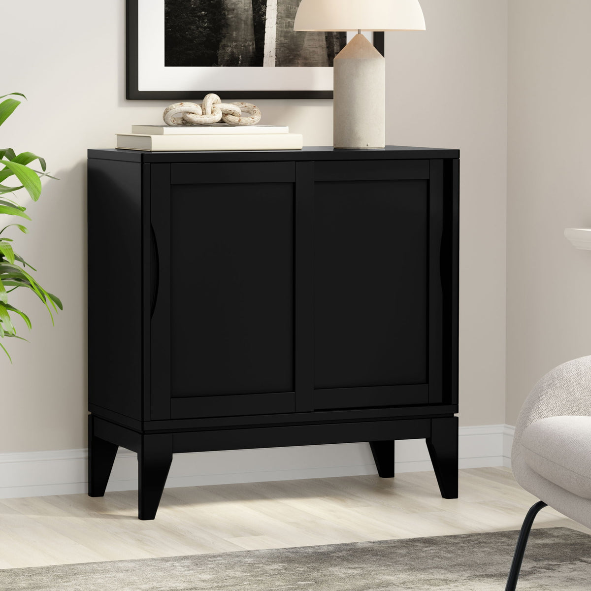 Harper - Low Storage Cabinet - Black