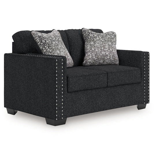 Jasmine Peaks - Loveseat - Coal