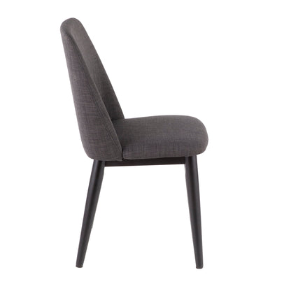 Tintori - Contemporary Dining Chair (Set of 2) - Black