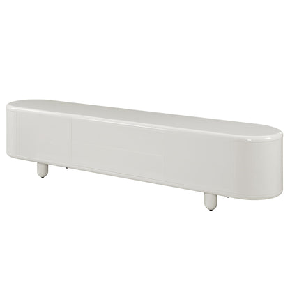 Keely - TV Stand - Gloss White