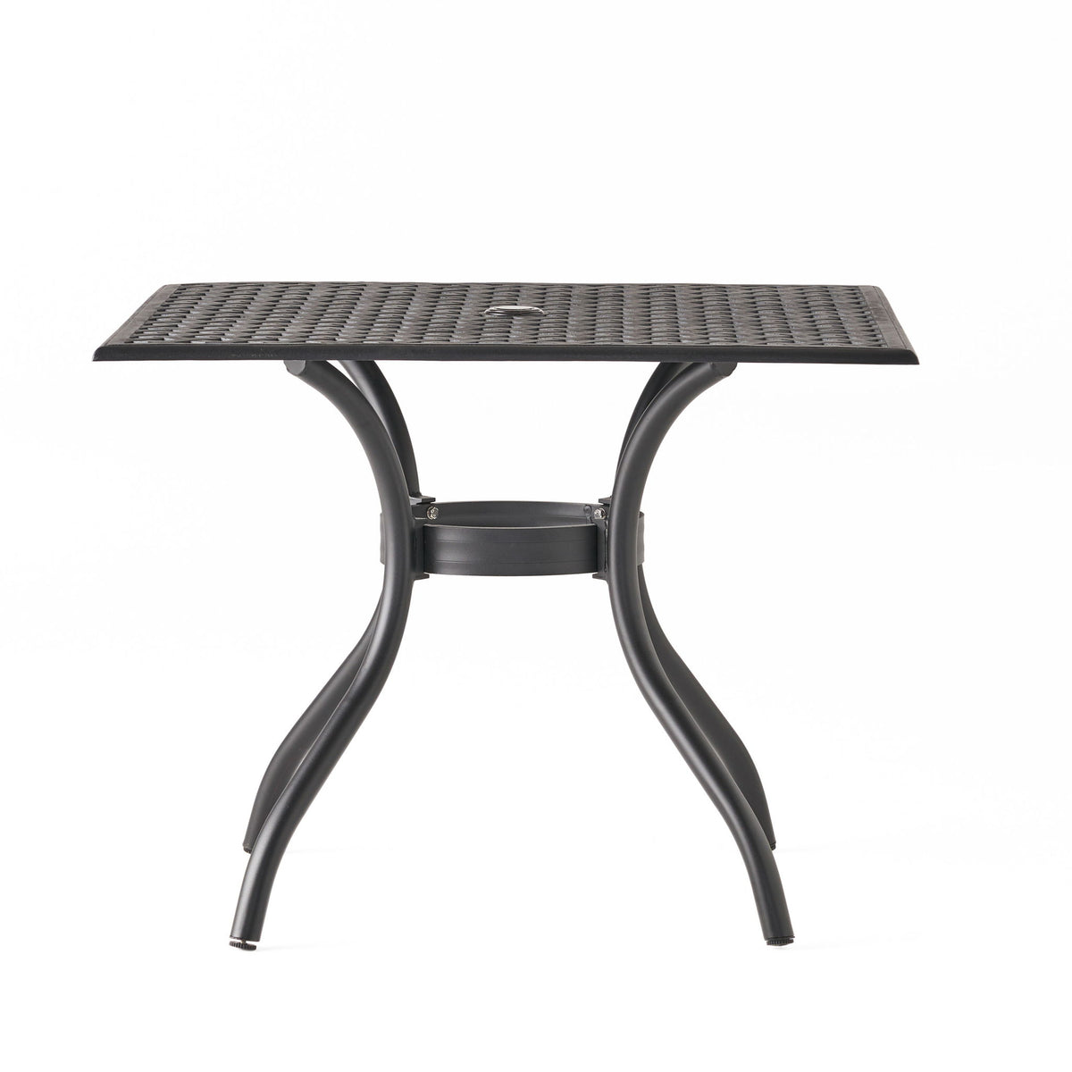 Arch Mesh Dining Table With Lightweight Frame - Black