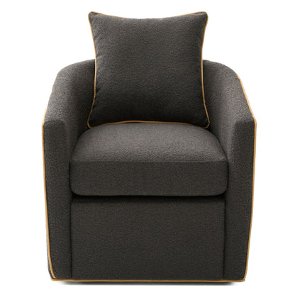 Swivel Accent Chair, Rotating Base, For Living Room