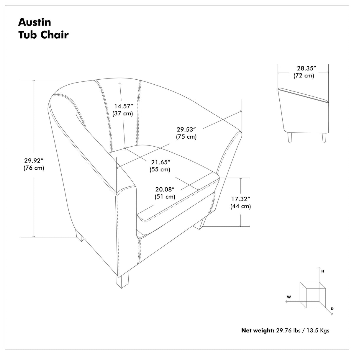 Austin - Transitional Tub Chair