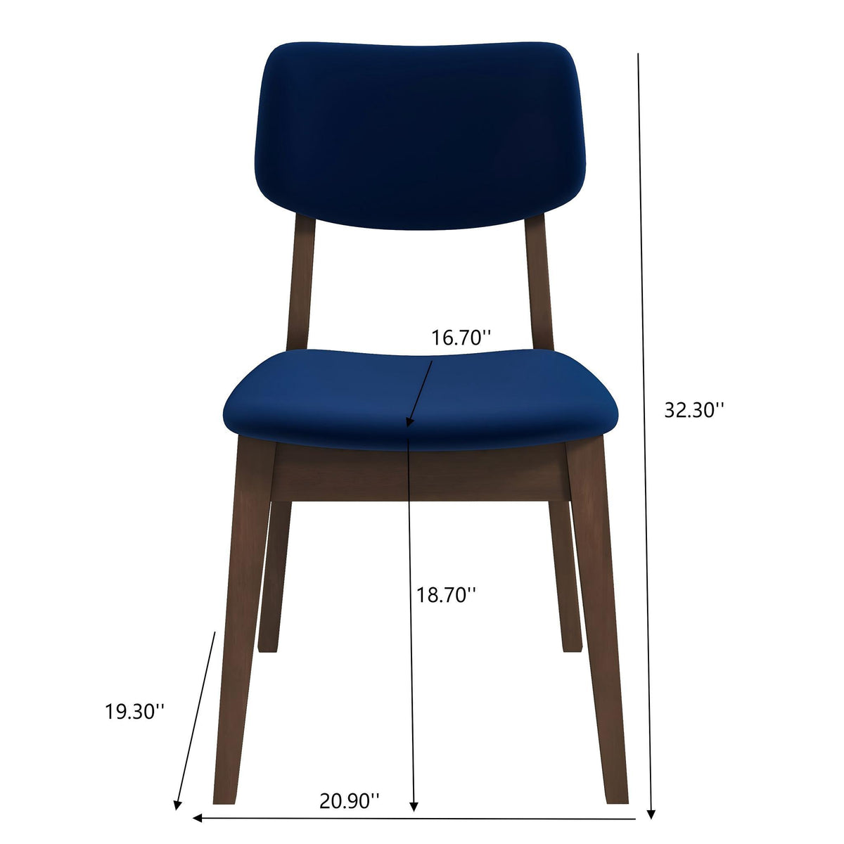 Carlos - Solid Back Side Chair (Set of 2)
