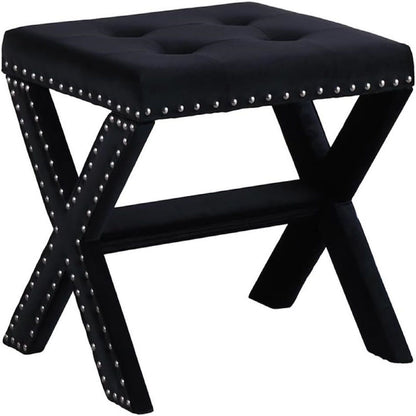 Upholstered Accent Bench With Nailhead Trim