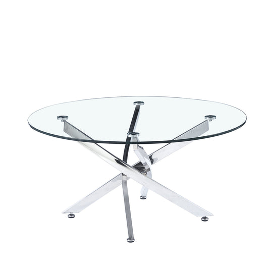 Round Table With Angular Slanted Legs