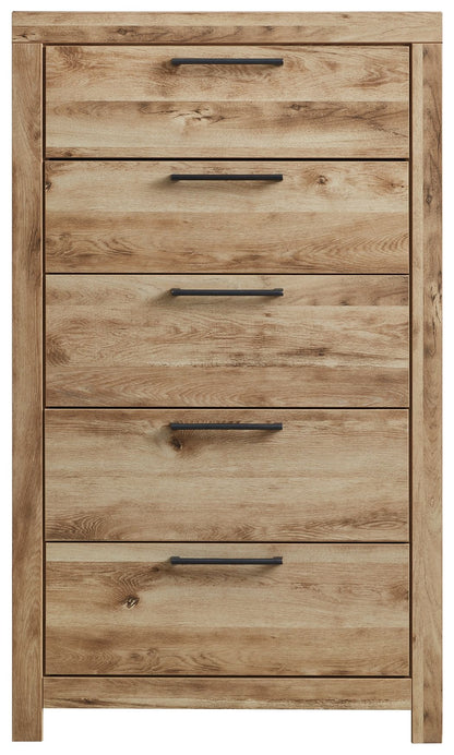 Hyanna - Five Drawer Chest - Tan Brown