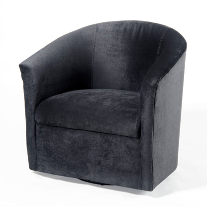 Eden - Swivel Chair With Upholstery And Hardwood Frame
