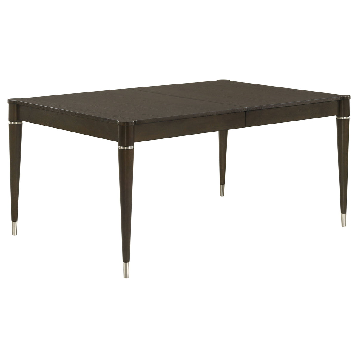 Blakely - Leaf Dining Table With Tapered Legs Accents - Ash Brown