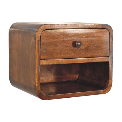 Curve Upper Slot Floating Nightstand