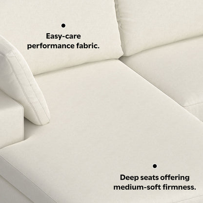 Charlie - Upholstered Deep Seater Sectional Sofa