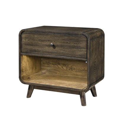 Rex - Nightstand - Walnut Brown