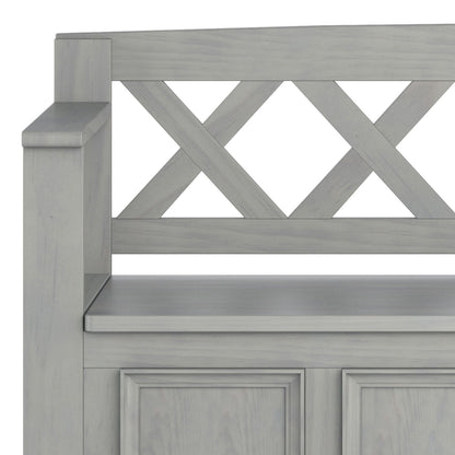 Amherst - Entryway Storage Bench - Gray