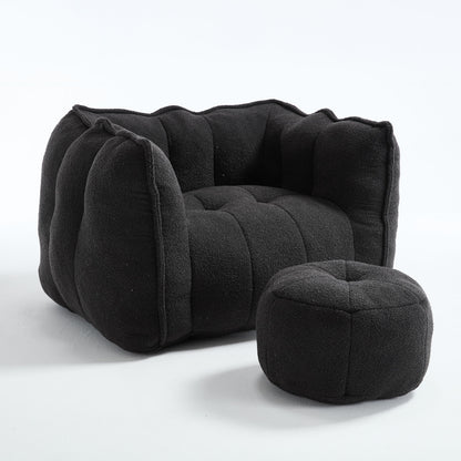 Soft Bean Bag Chair With High Resilient Foam