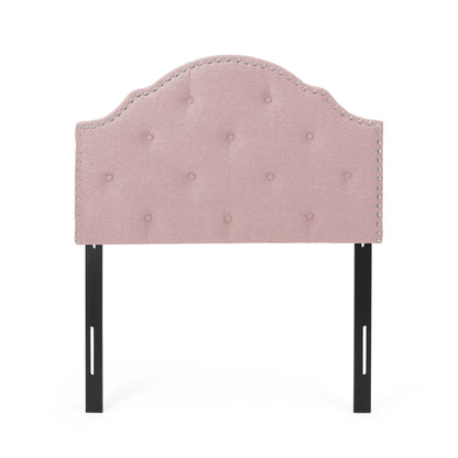 Flanner - Contemporary Fabric Upholstered Twin Headboard - Blush