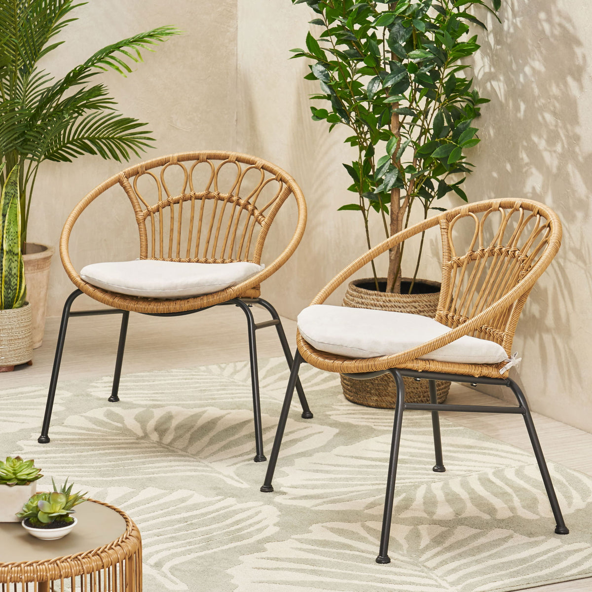Banya - Chair (Set of 2) - Light Brown