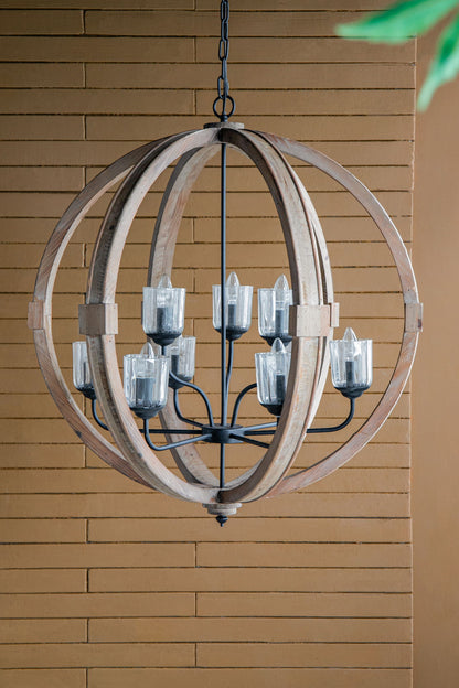 Chandelier, Hanging Light Fixture With Adjustable Chain For Kitchen, Bulb Not Included