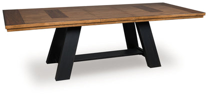 Greddinton - Dining Extension Table - Brown / Black