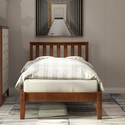 Platform Bed With Headboard, Footboard, Slat Support