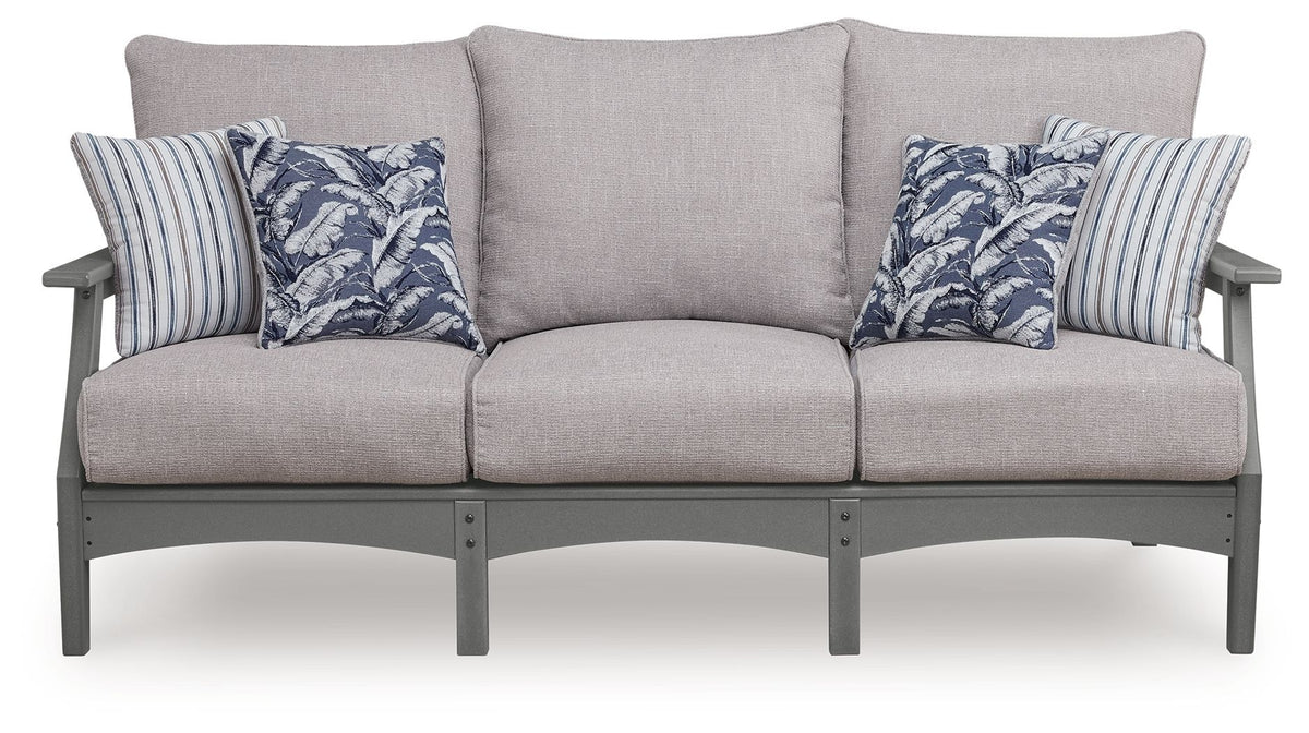 Cove Beach - Sofa With Cushion - Gray