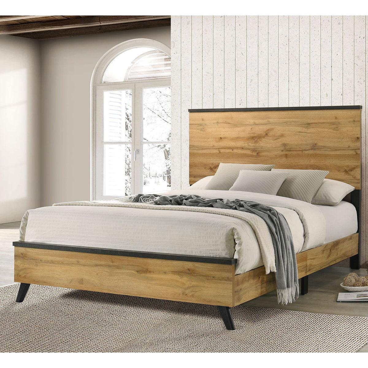 Fraser - Queen Panel Bed - Natural