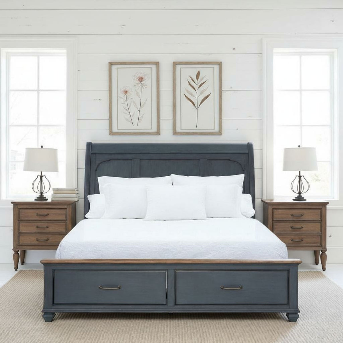 Sleigh Bed & USB Ports