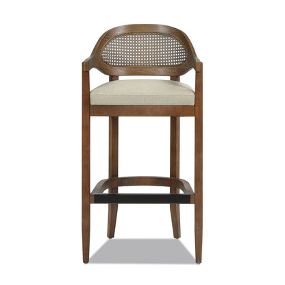Americana - Mid-Century Modern Cane Back Counter Stool