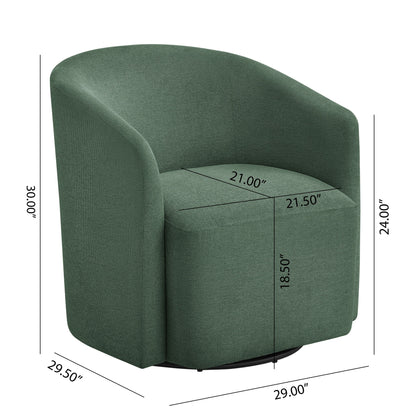 Ardena - Modern Swivel Barrel Chair