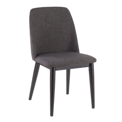 Tintori - Contemporary Dining Chair (Set of 2) - Black