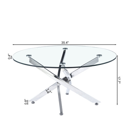 Round Table With Angular Slanted Legs
