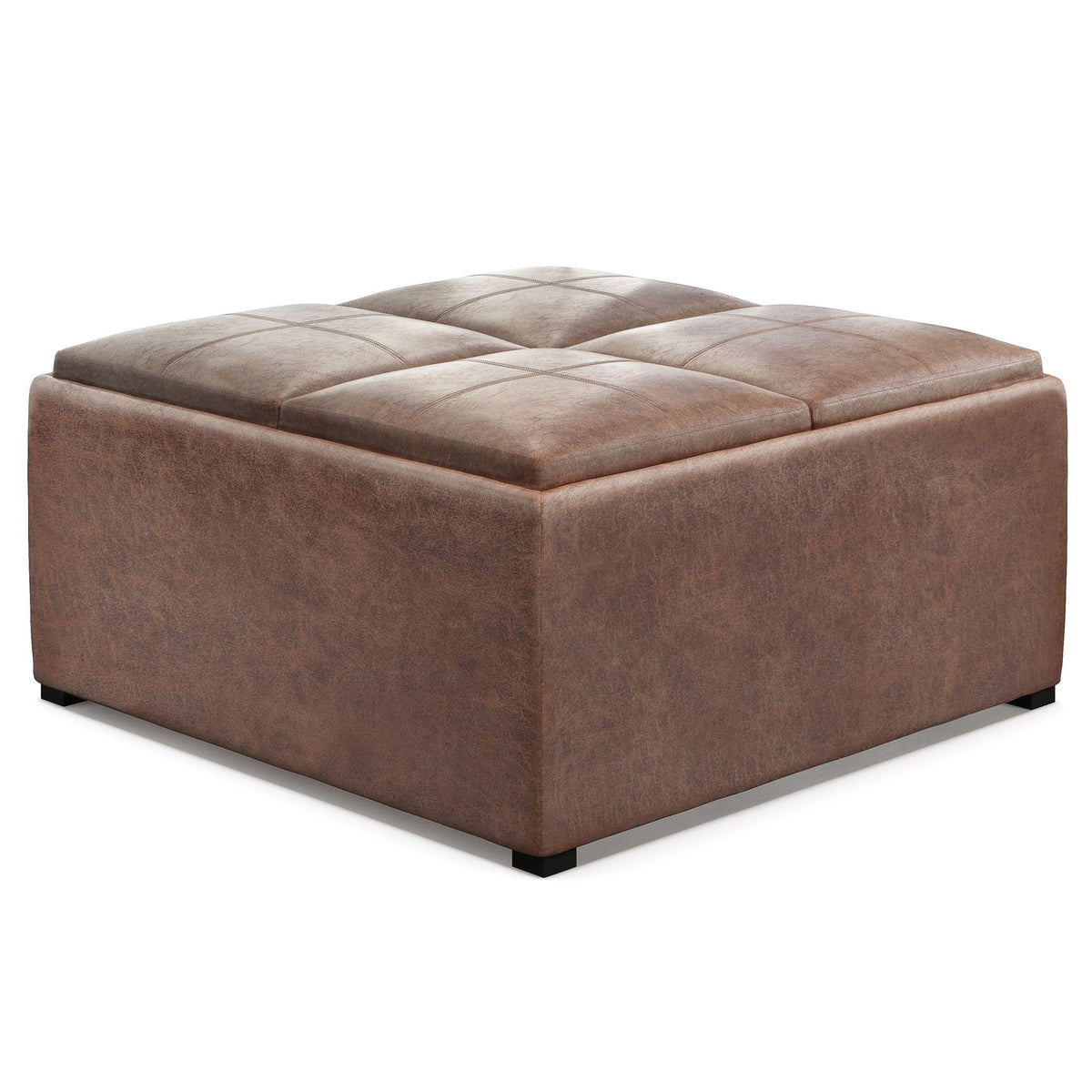 Avalon - Square Coffee Table, Storage Ottoman
