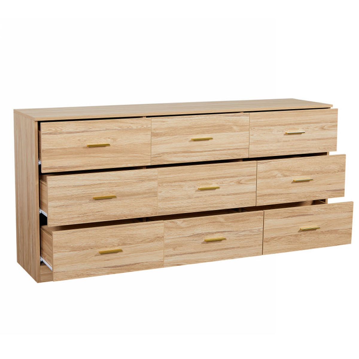 9 Drawer Dresser, Ample Storage For Bedroom