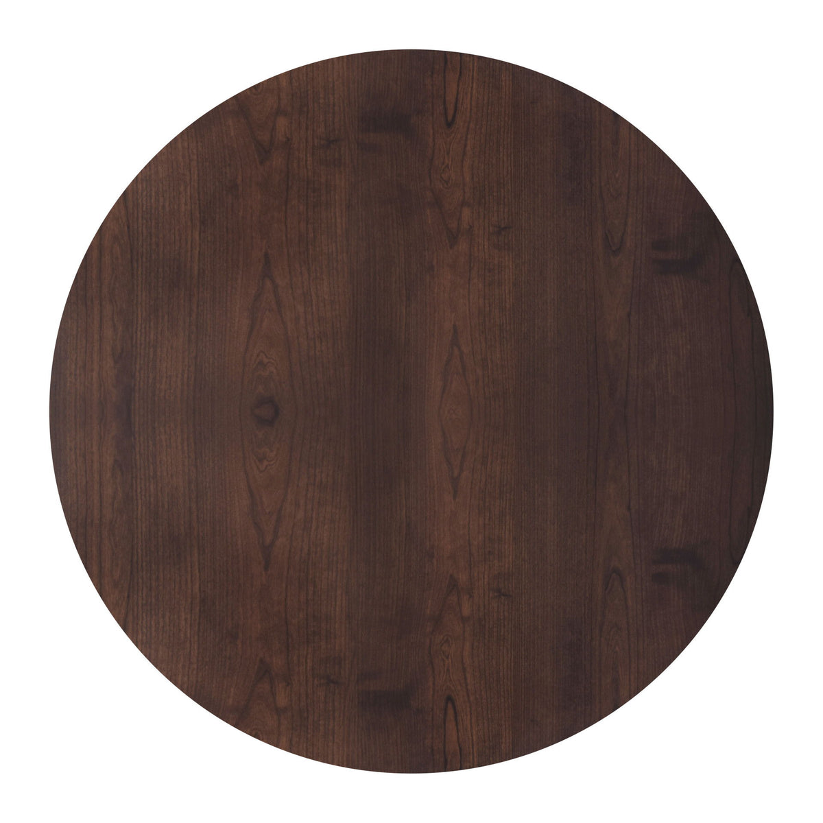 Tioga - 47" Round Table - Brown Cherry